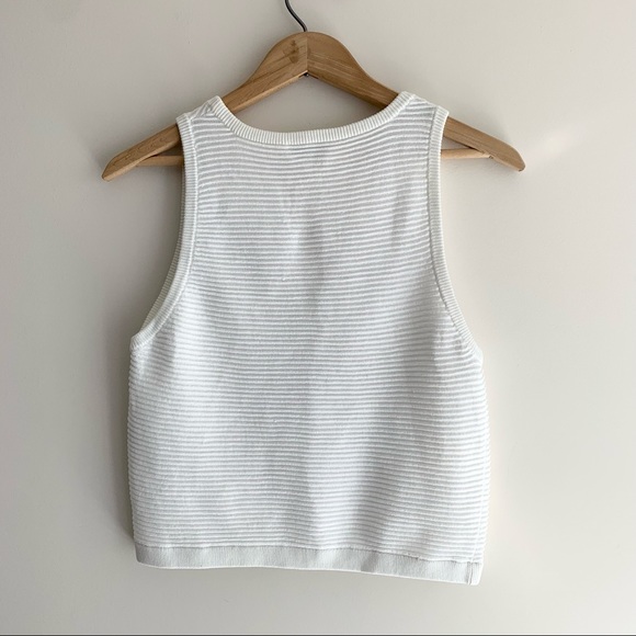 Aritzia Babaton Alrik Knit Top White Size XS - Picture 16 of 16